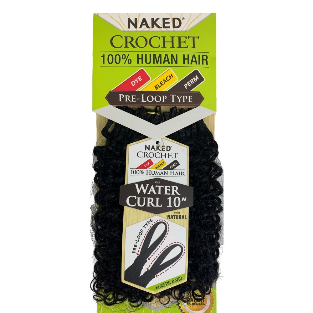 ShakeNGo Naked PreLoop Type Human Hair Crochet Braids Water Curl