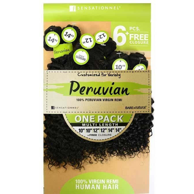 Sensationnel Bare & Natural Peruvian Virgin Remi Weave – Jerry Bohemian 6  PCS